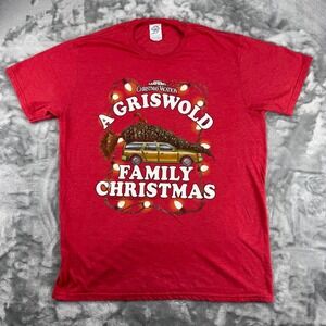 National Lampoons Christmas Vacation Griswold Family Christmas Red Shirt Large